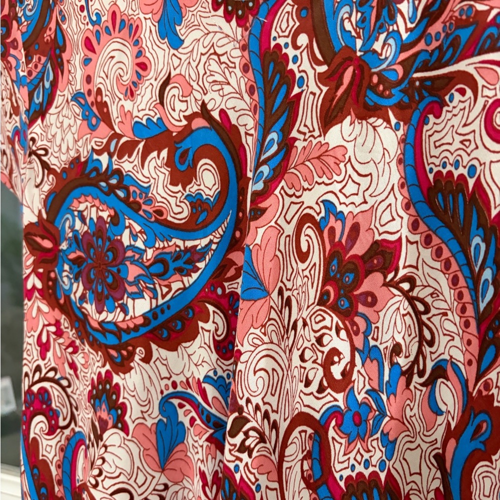 SOFT SURROUNDINGS Kara Paisley Tiered Boho Dress - size L - Picture 8 of 10